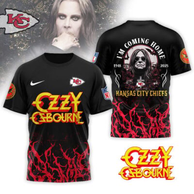 Kansas City Chiefs | Premium NFL Ozzy Osbourne I Am Coming Home 3D Shirt