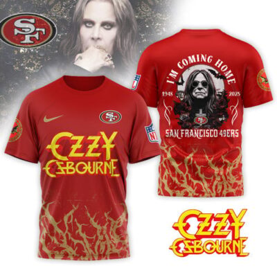San Francisco 49ers | Premium NFL Ozzy Osbourne I Am Coming Home 3D Shirt