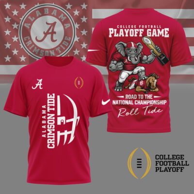 Alabama Crimson Tide | Premium NCAA College Football Playoff Game 3D Shirt