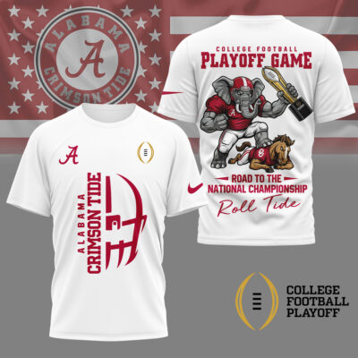 Alabama Crimson Tide | Premium NCAA College Football Playoff Game 3D Shirt