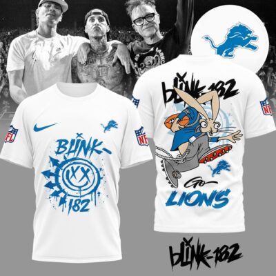 Detroit Lions | Premium NFL Blink 182 3D Shirt