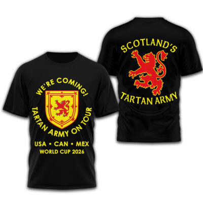 Scotland | Premium Tartan Army On Tour 3D Shirt