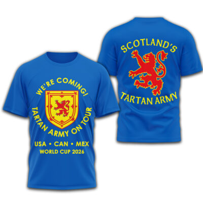 Scotland | Premium Tartan Army On Tour 3D Shirt