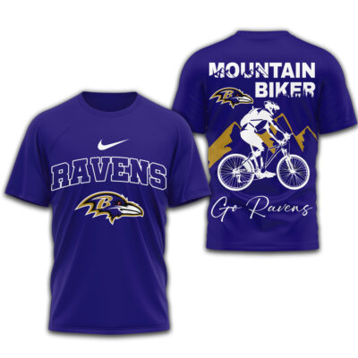 Baltimore Ravens | Premium NFL Mountain Biker 3D Shirt