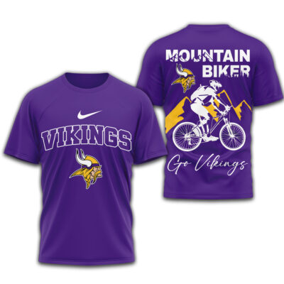 Minnesota Vikings | Premium NFL Mountain Biker 3D Shirt