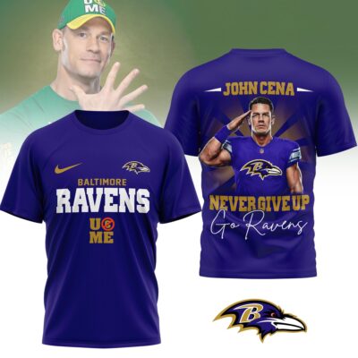 Baltimore Ravens | Premium NFL John Cena Fan 3D Shirt