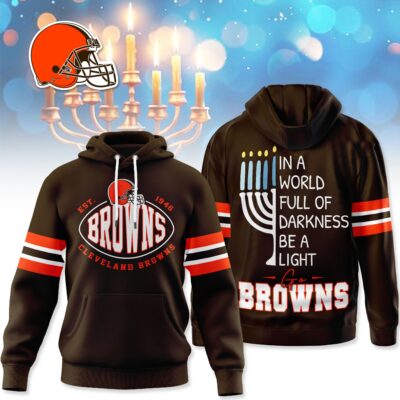 Cleveland Browns | Premium NFL Hanukkah Day Hoodie - L