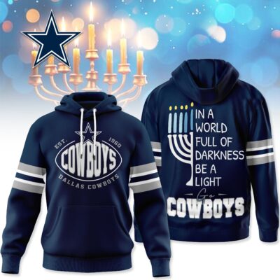 Dallas Cowboys | Premium NFL Hanukkah Day Hoodie - 4XL