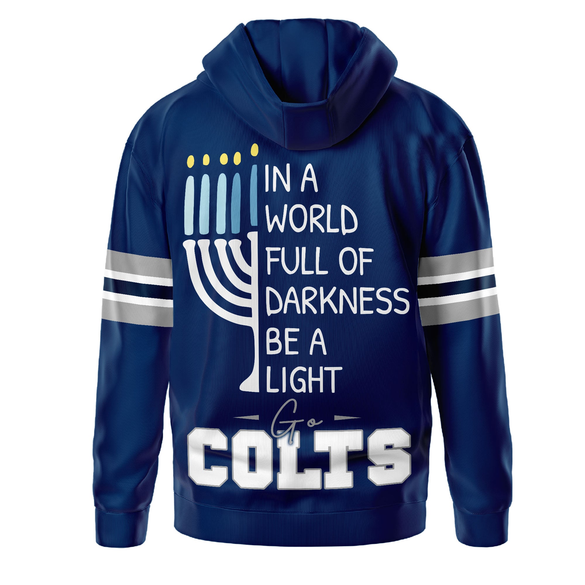 Indianapolis Colts | Premium NFL Hanukkah Day Hoodie - Image 3