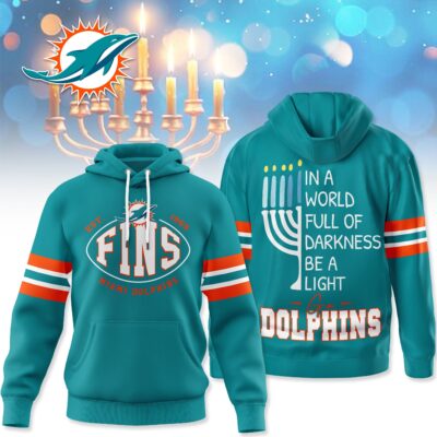 Miami Dolphins | Premium NFL Hanukkah Day Hoodie - XL