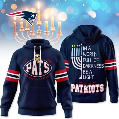 New England Patriots | Premium NFL Hanukkah Day Hoodie - L