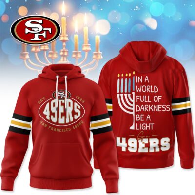 San Francisco 49ers | Premium NFL Hanukkah Day Hoodie - 2XL