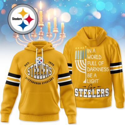 Pittsburgh Steelers | Premium NFL Hanukkah Day Hoodie - XL