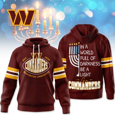 Washington Commanders | Premium NFL Hanukkah Day Hoodie - XL