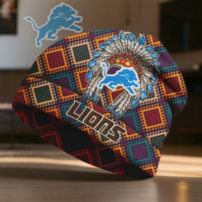 Detroit Lions | Premium NFL Native American Heritage Beanie Hat