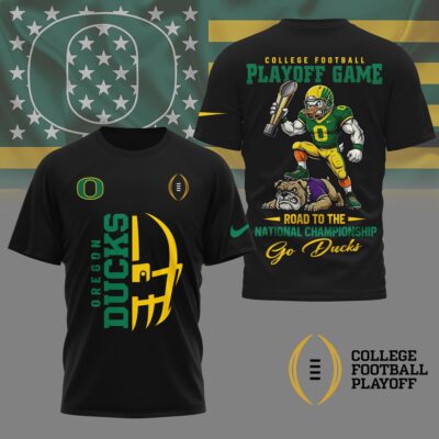 Oregon Ducks | Premium NCAA College Football Playoff Game 3D Shirt