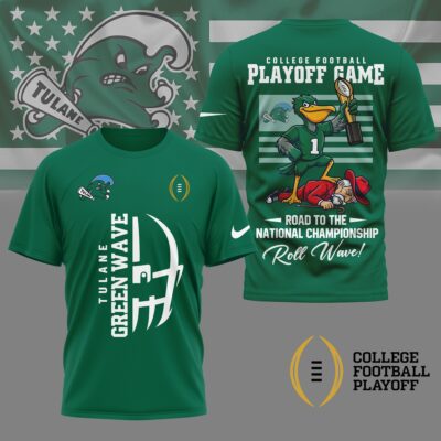 Tulane Green Wave | Premium NCAA College Football Playoff Game 3D Shirt
