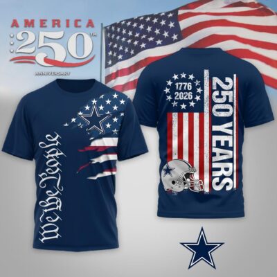 Dallas Cowboys | Premium NFL We The People USA 250th Anniversary T-shirt