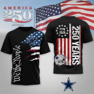 Dallas Cowboys | Premium NFL We The People USA 250th Anniversary T-shirt