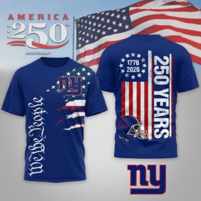 New York Giants | Premium NFL We The People USA 250th Anniversary T-shirt