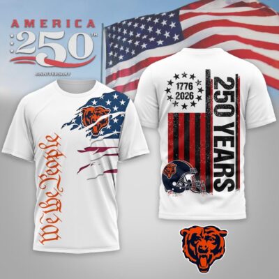 Chicago Bears | Premium NFL We The People USA 250th Anniversary T-shirt