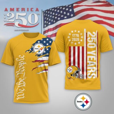 Pittsburgh Steelers | Premium NFL We The People USA 250th Anniversary T-shirt