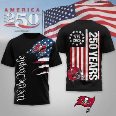 Tampa Bay Buccaneers | Premium NFL We The People USA 250th Anniversary T-shirt
