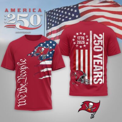Tampa Bay Buccaneers | Premium NFL We The People USA 250th Anniversary T-shirt
