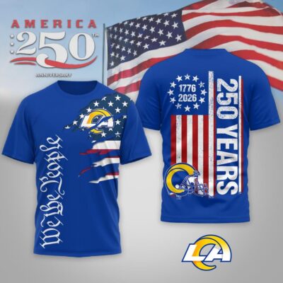 Los Angeles Rams | Premium NFL We The People USA 250th Anniversary T-shirt