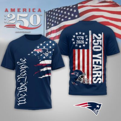 New England Patriots | Premium NFL We The People USA 250th Anniversary T-shirt