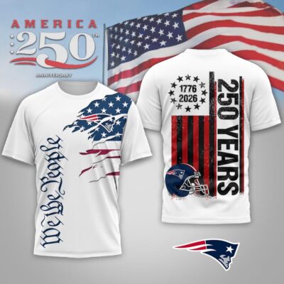 New England Patriots | Premium NFL We The People USA 250th Anniversary T-shirt