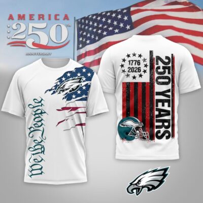 Philadelphia Eagles | Premium NFL We The People USA 250th Anniversary T-shirt