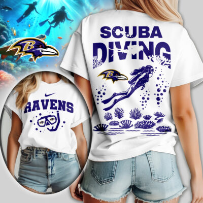 Baltimore Ravens | Premium NFL Scuba Diving Women Shirt