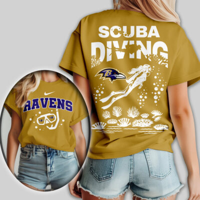 Baltimore Ravens | Premium NFL Scuba Diving Women Shirt