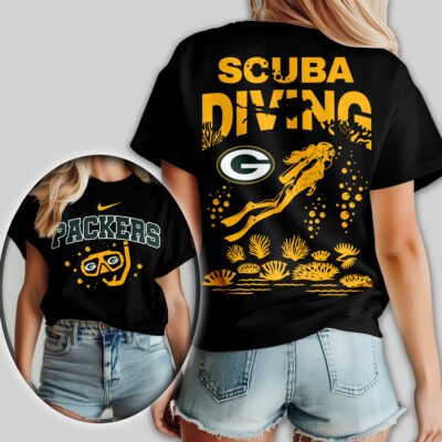 Green Bay Packers | Premium NFL Scuba Diving Women Shirt