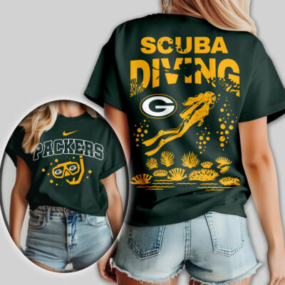 Green Bay Packers | Premium NFL Scuba Diving Women Shirt