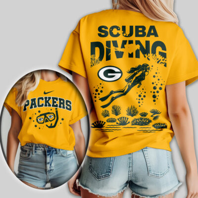 Green Bay Packers | Premium NFL Scuba Diving Women Shirt