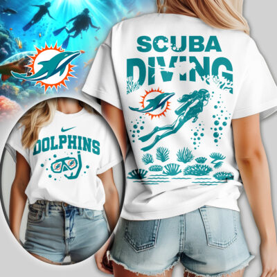 Miami Dolphins | Premium NFL Scuba Diving Women Shirt