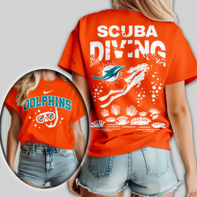 Miami Dolphins | Premium NFL Scuba Diving Women Shirt