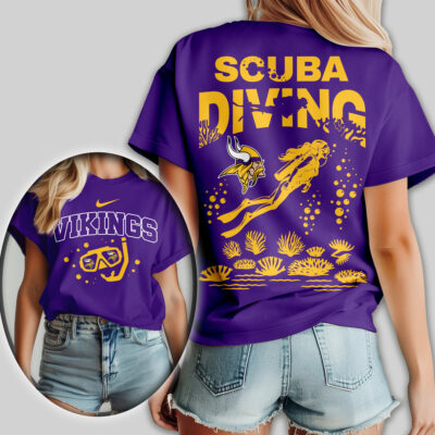 Minnesota Vikings | Premium NFL Scuba Diving Women Shirt