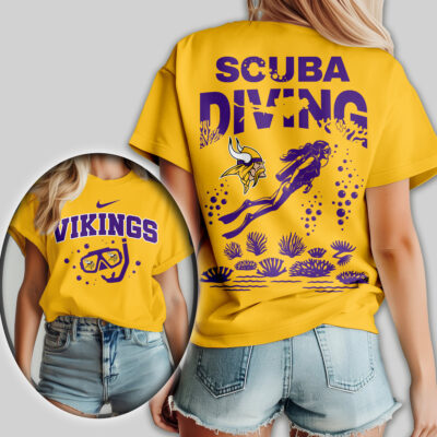 Minnesota Vikings | Premium NFL Scuba Diving Women Shirt