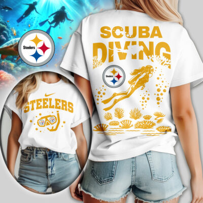 Pittsburgh Steelers | Premium NFL Scuba Diving Women Shirt