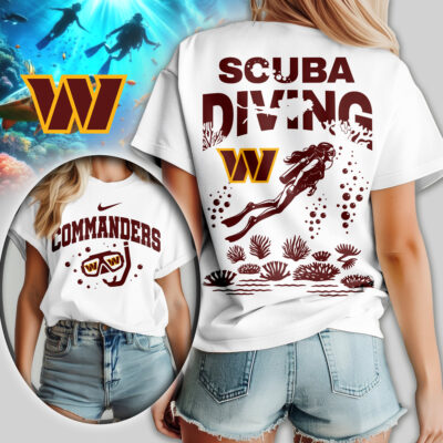 Washington Commanders | Premium NFL Scuba Diving Women Shirt