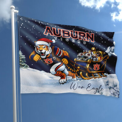 Auburn Tigers | Premium NCAA Holiday Champion Run Flag