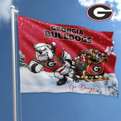 Georgia Bulldogs | Premium NCAA Holiday Champion Run Flag - 76x102cm