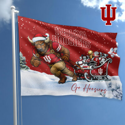 Indiana Hoosiers | Premium NCAA Holiday Champion Run Flag - 90x150cm