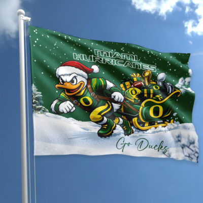 Oregon Ducks | Premium NCAA Holiday Champion Run Flag