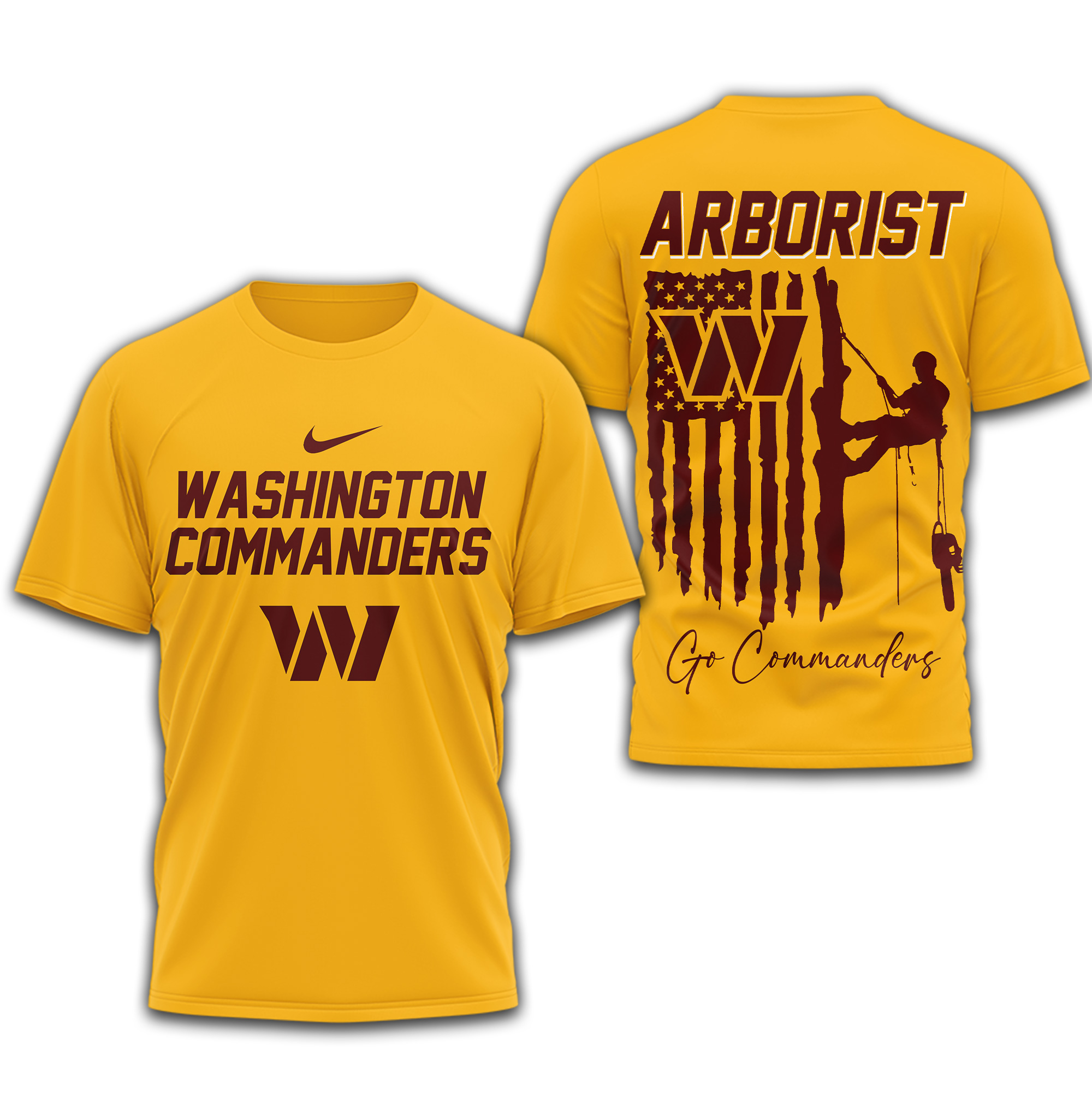 Washington Commanders | Premium NFL Arborist 3D Shirt - Image 4