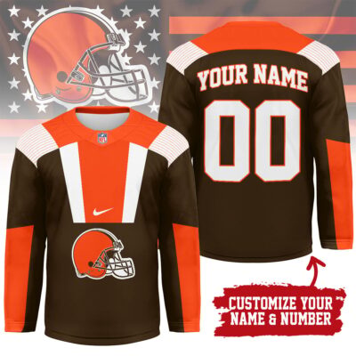 Cleveland Browns | Premium NFL Custom Name And Number Long Jersey