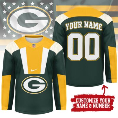 Green Bay Packers | Premium NFL Custom Name And Number Long Jersey